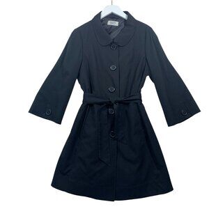 SUZY SHIER trench coat color black , jacket size small